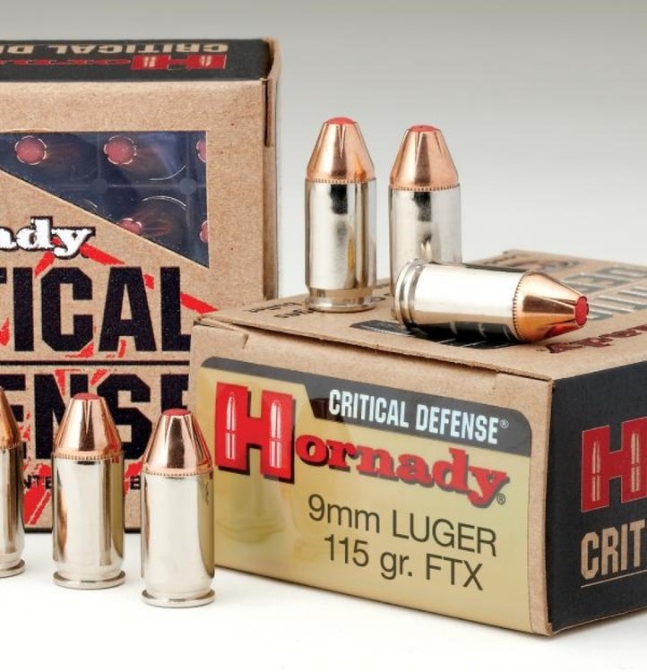Hornady - Critical Defense Ammunition - 9MM Luger 115 GR FTX - 25 ask