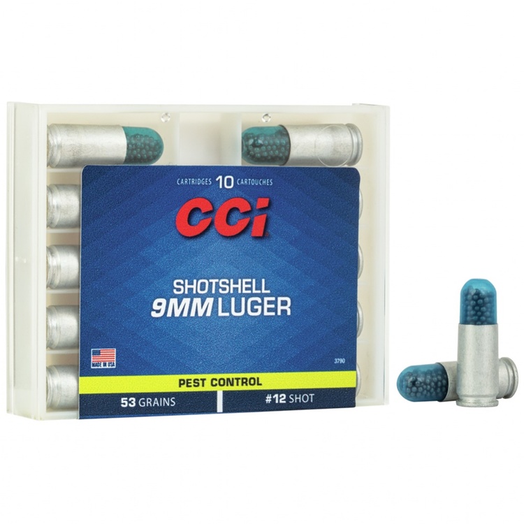 CCI - 9mm Luger 53 Grain Shotshell Ammunition - #12 Shot