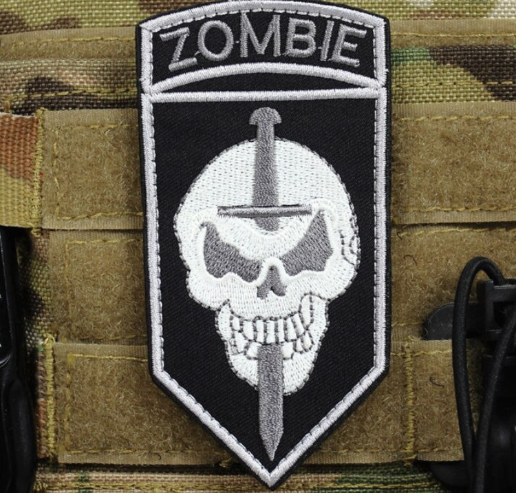 Military Army Badge "zombie" - Tactical Patch