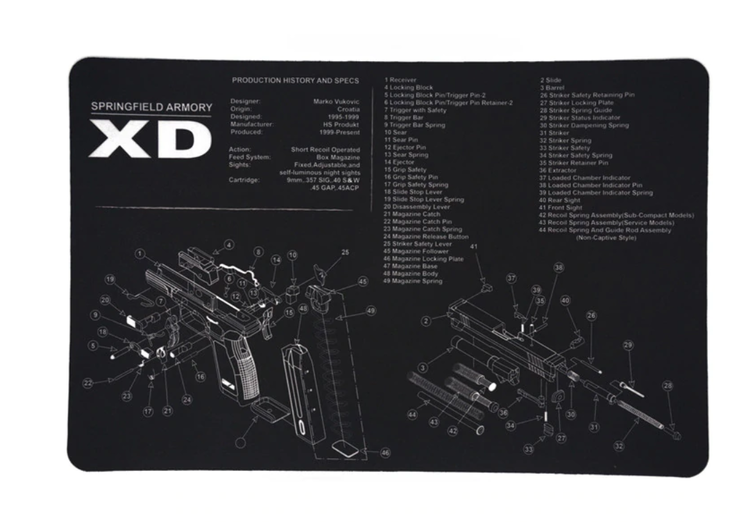 Springfield armoury xd -  Gun Cleaning Bench Mat