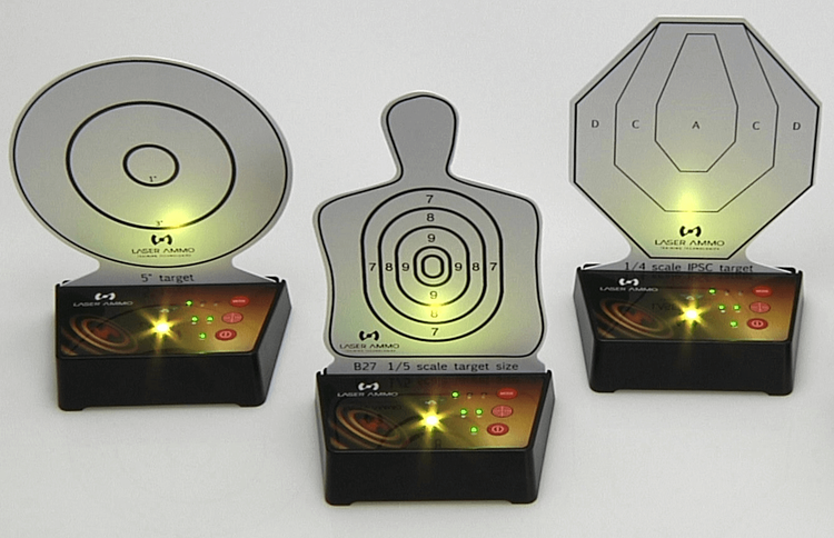 LaserAmmo - Interactive Multi Training Targets packs of 1, 3 or 5