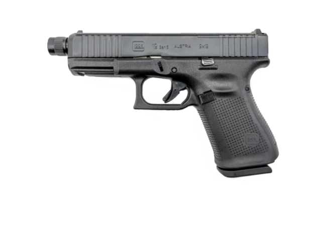 Glock 19 Gen5 MOS FS, threaded M13.5X1 left -  9 mm - Compact