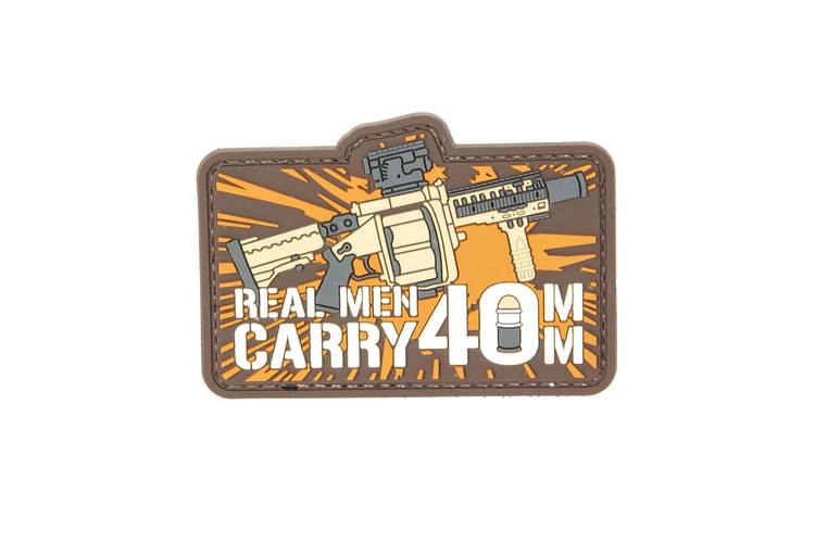 3D patch - Real Men Carry 40mm