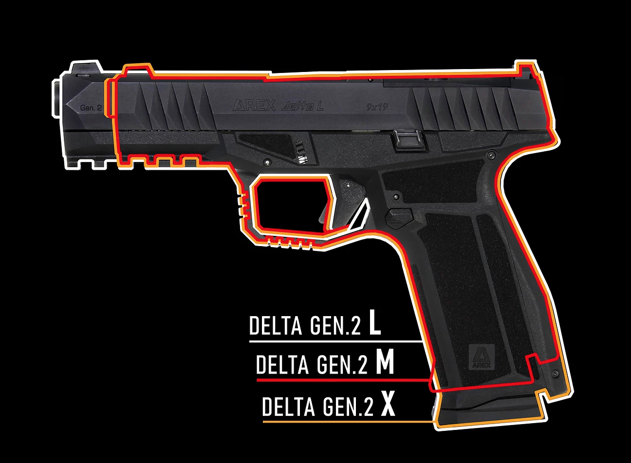 Arex - Delta Gen 2 - L - OR - Black