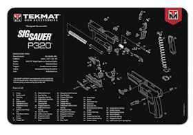 TekMat - Sig Sauer P320 -  Gun Cleaning Bench Mat