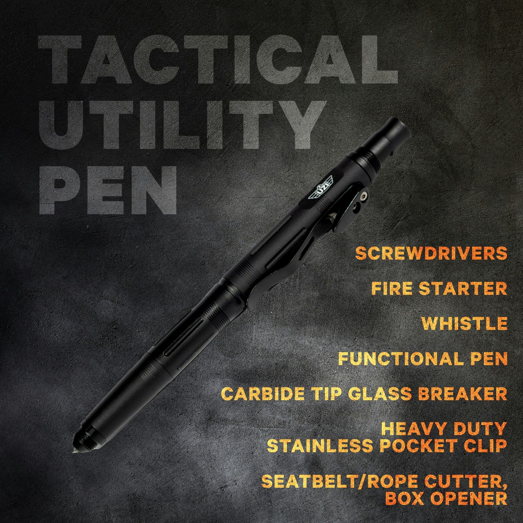 UZI - Multi-tool pen - Black