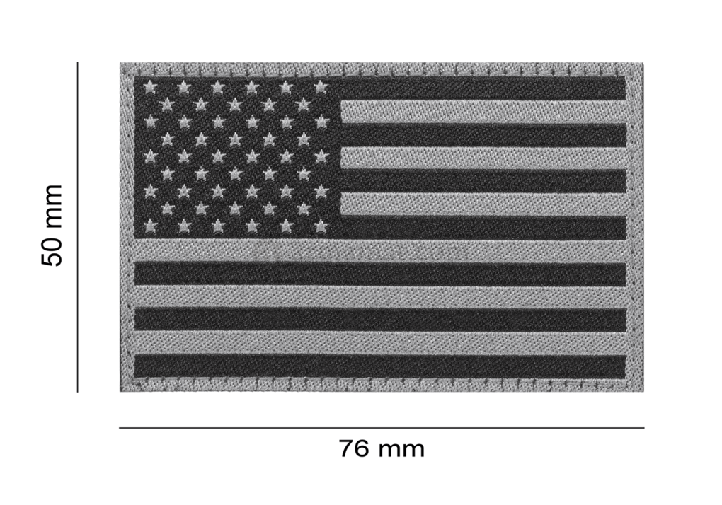 Clawgear - USA Flag Patch - Black