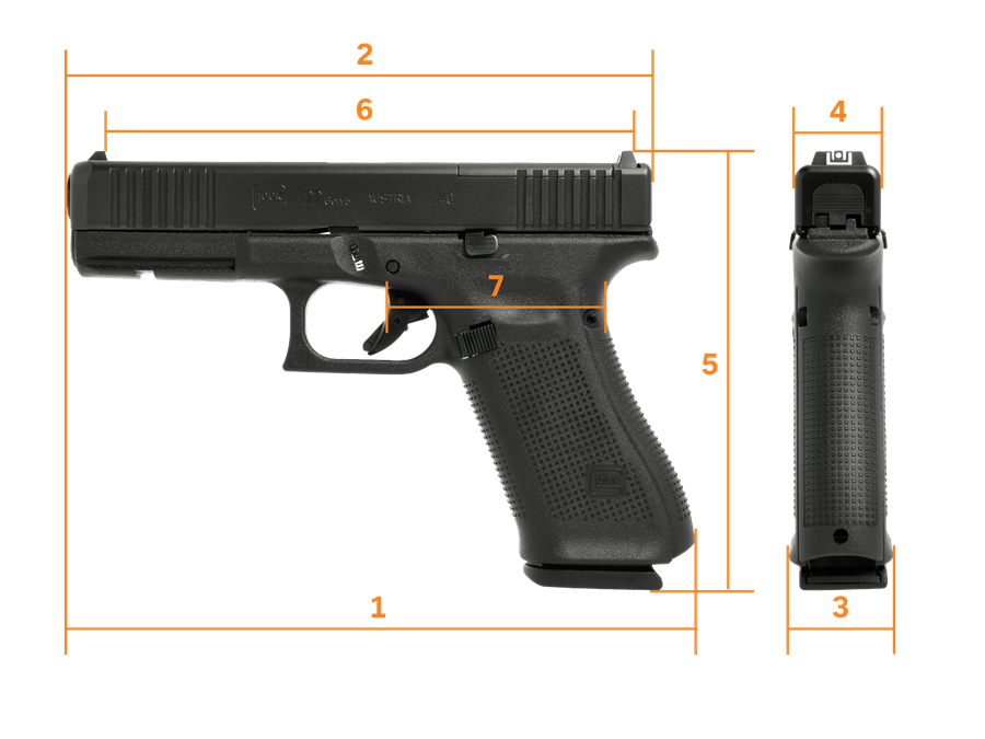 Glock 22 Gen5 MOS FS, .40 - Standard