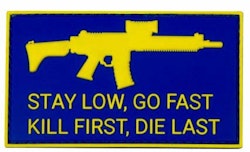 3D Patch - Stay Low Go Fast - PVC