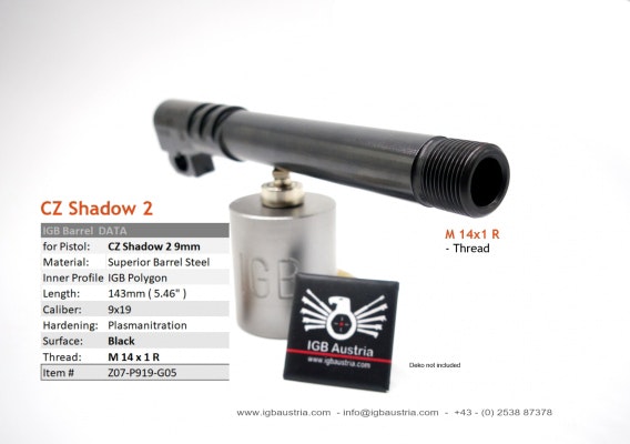 IGB - CZ Shadow 2 - 9mm - Threaded Barrel