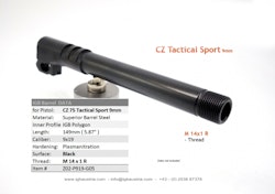 IGB - Tactical Sport - 9mm - IGB Polygon Threaded Barrel
