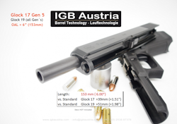 IGB - 6" IGB Glock 17 Gen5 / Glock 19 Barrel