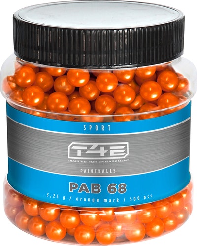 Umarex - T4E - port PAB 43 Paintball bullets Orange .68 3,25g 500-Pack