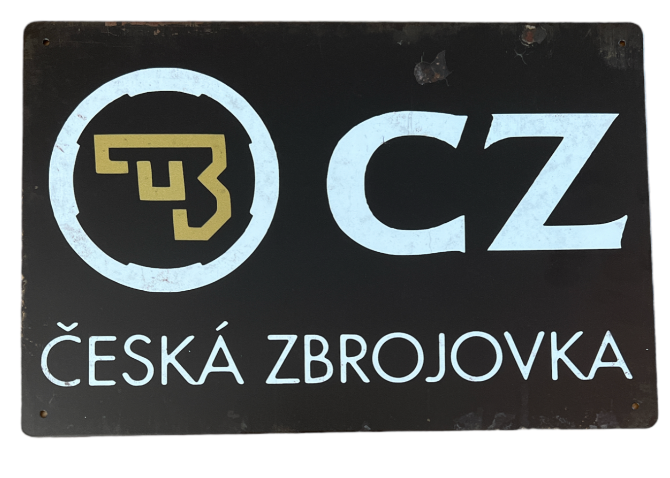 CZ - Metal tin sign