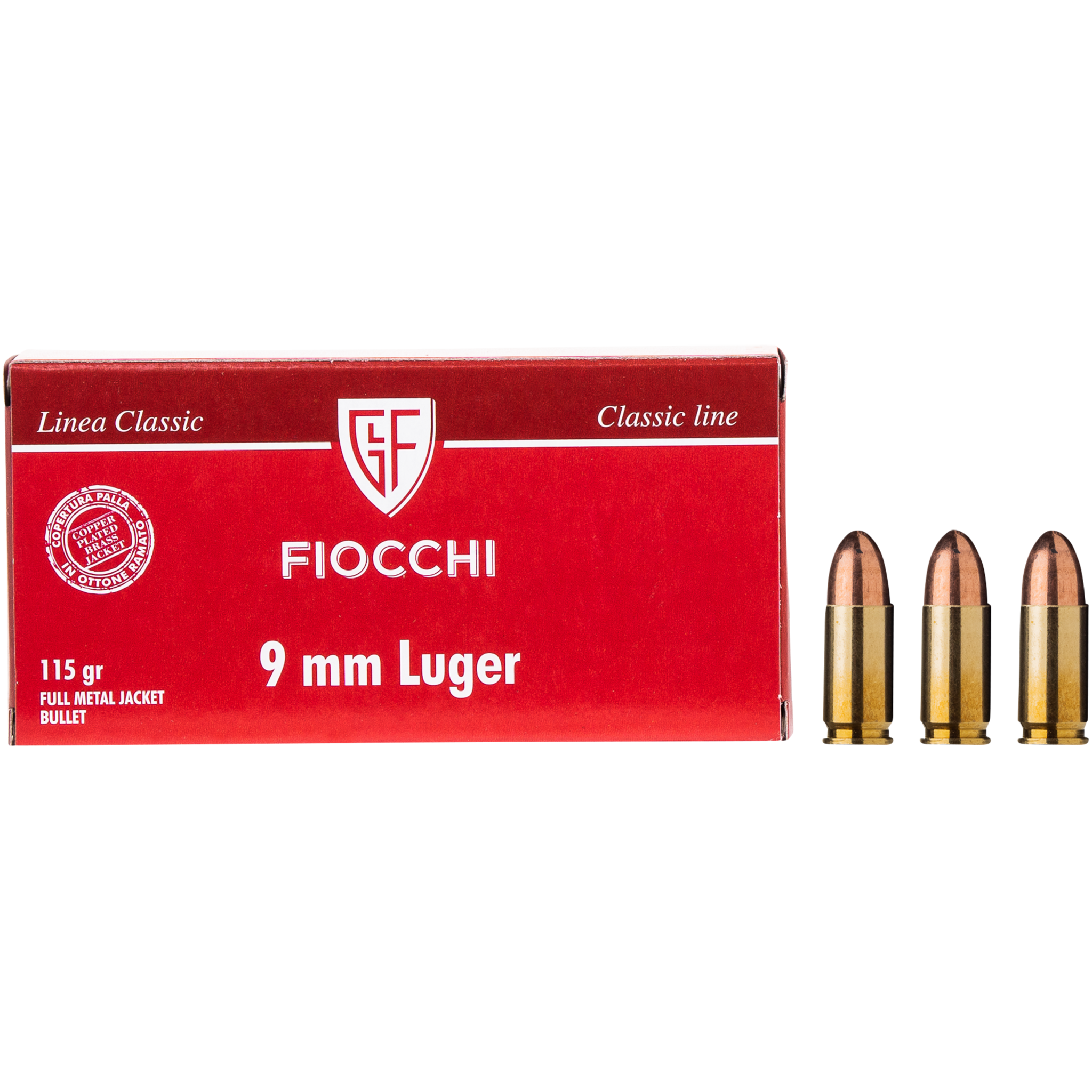 Fiocchi - 9mm 115 grs FMJ, STD