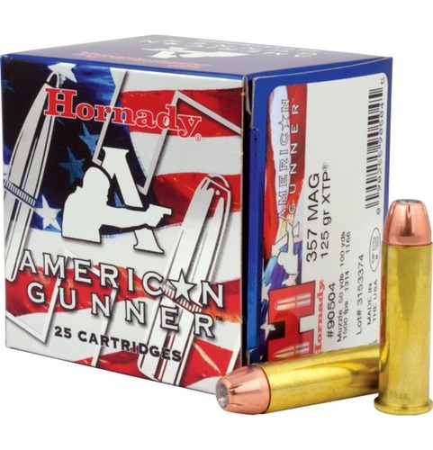 Hornady - American Gunner Ammunition 357 Mag 125 gr XTP 25/Box