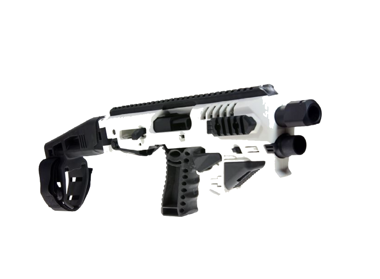 CAA - WHITE Micro RONI Gen 4X: NAKED System for Glock 17&19 * Free Thumb Rest *