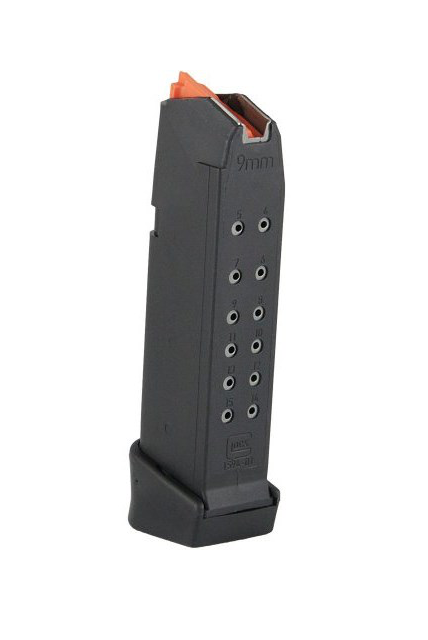 Glock - Magazine for Glock 19 9mm - 15+2 ads orange follower