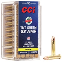 CCI - Varmint Ammo 22 WMR TNT green® Lead-Free HP 30gr 50/Box