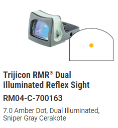 Trijicon - RMR® Dual Illuminated Reflex Sight - Grey