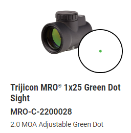 Trijicon - MRO® 1x25 Green Dot Sight