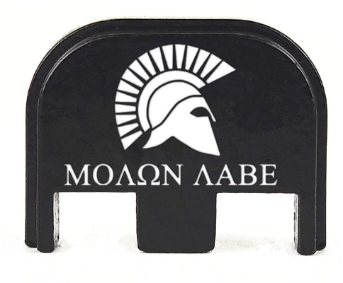 Glock -  Rear Slide Cover Plate -Molon Labe - Gen 5