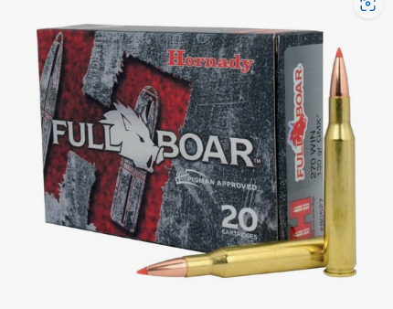 Hornady - Full Boar Ammunition, 270 Win 130 GR GMX FB, 20/Box