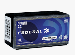 Federal - Rimfire Ammunition 22 WMR FMJ Champion Training 40gr 50/Box