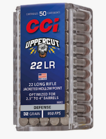 CCI - Uppercut Ammunition 22 LR Jacketed HP 32gr 50/Box