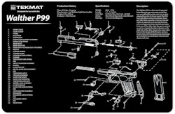 TekMat - Gun Cleaning Bench Mat 3D For Walther P99