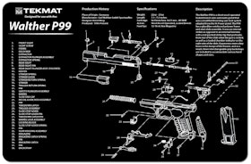TekMat - Gun Cleaning Bench Mat 3D For Walther P99