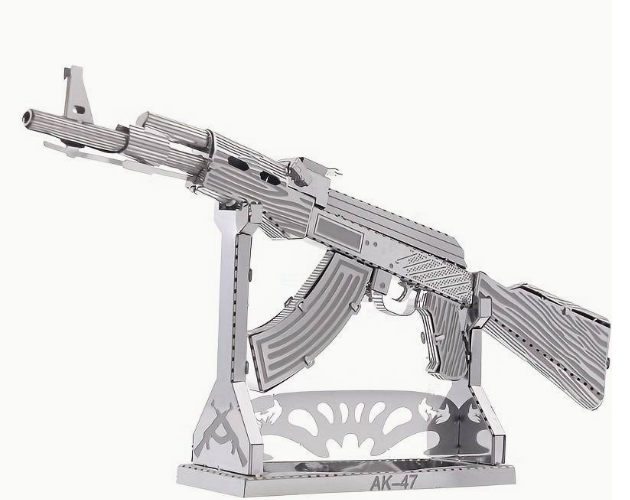 Metal Stainless Steel DIY Toy - Assembly AK-47