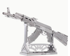 Metal Stainless Steel DIY Toy - Assembly AK-47