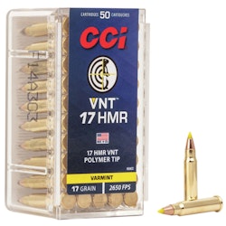 CCI - Rimfire Ammunition 17 HMR VNT Polymer Tip 17gr 50/Box