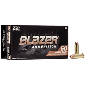 CCI - Blazer Ammunition 38 Special Brass FMJ 125gr 50/Box