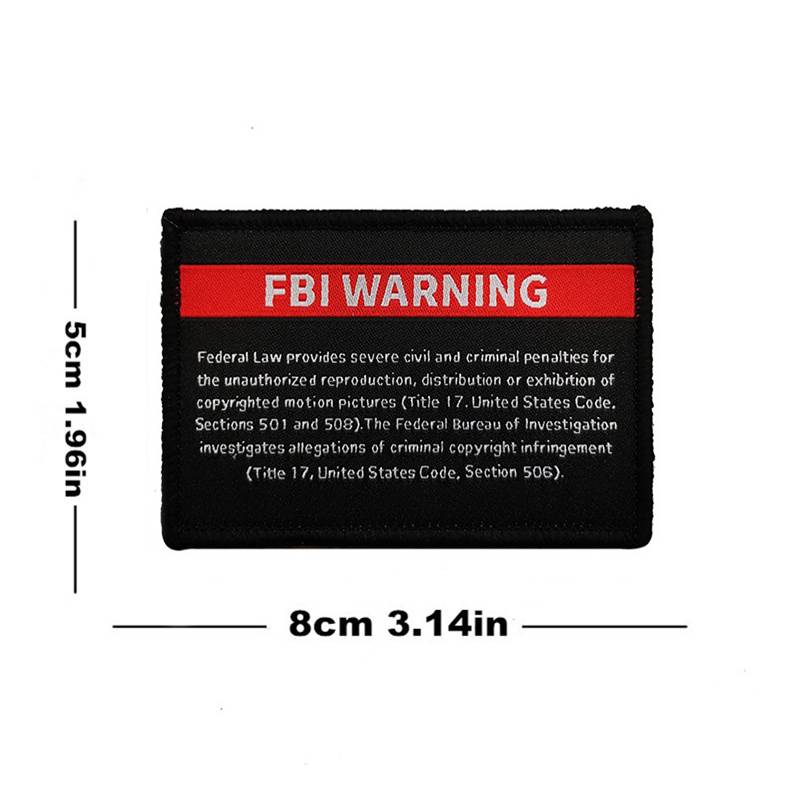 FBI Warning - Patch