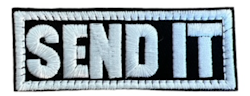 Send it - Silver - Small - Patch