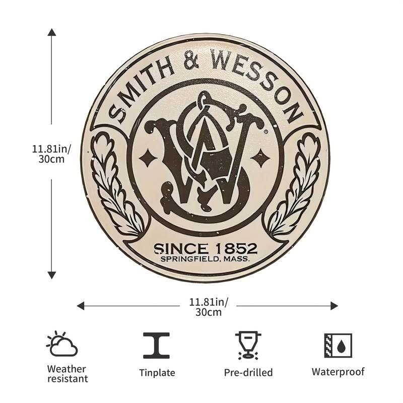 Smith & Wesson - Metal tin sign