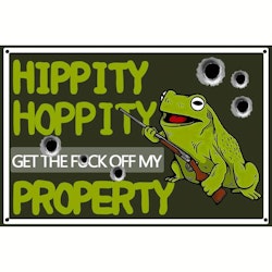 Hippity Hoppity - Metal tin sign