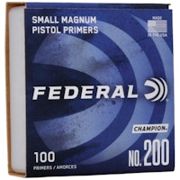 Federal - Champion Centerfire - Small Mag Pistol Primer - .200 Clam - 1000/Box