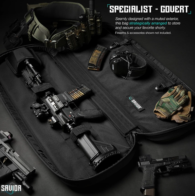 Savior Equipment - Specialist 30" Covert Single Rifle Case - Black