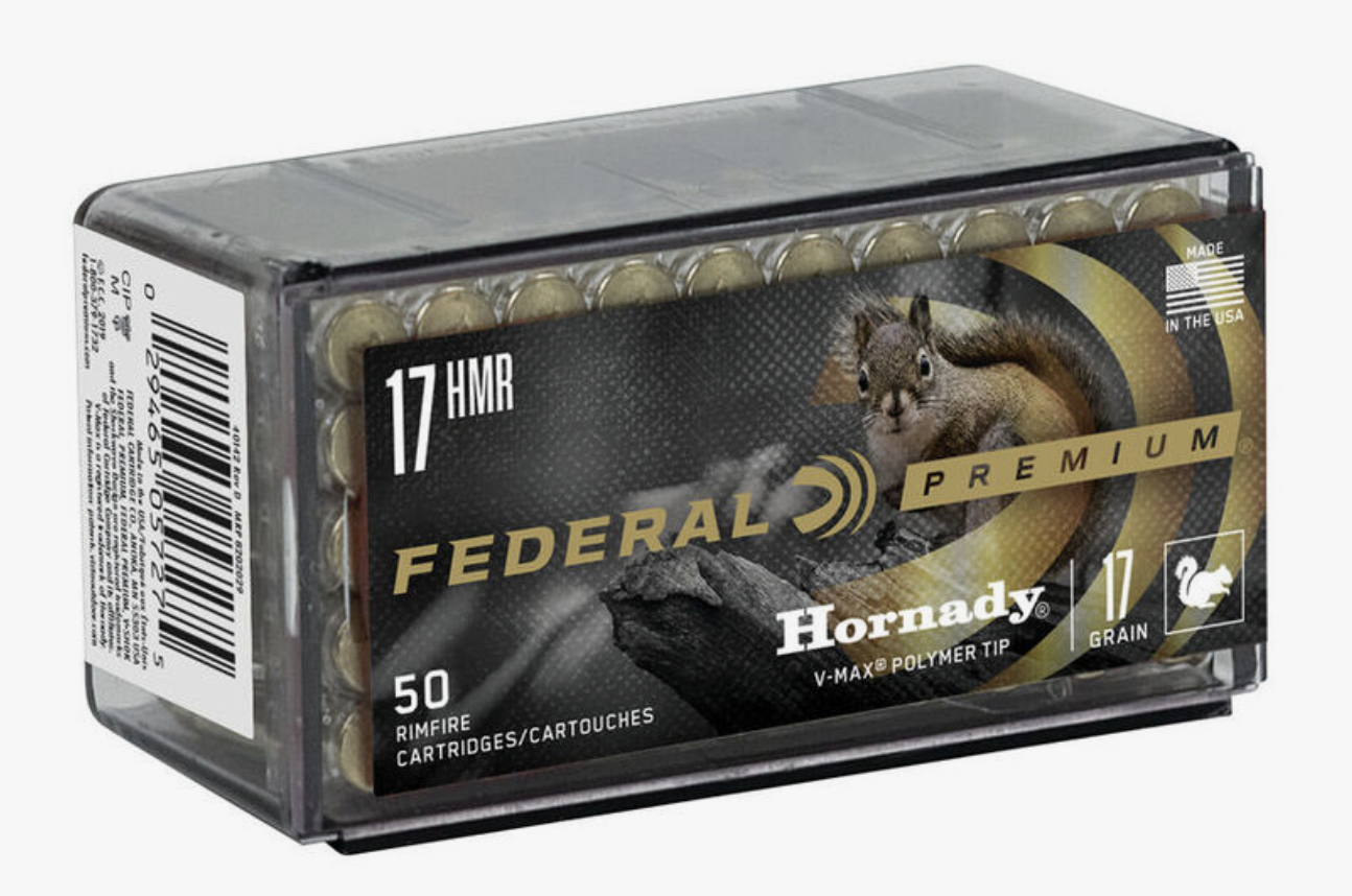 Federal - Varmint & Predator Ammo 17 HMR Hornady V-Max® 17gr - 50/Box