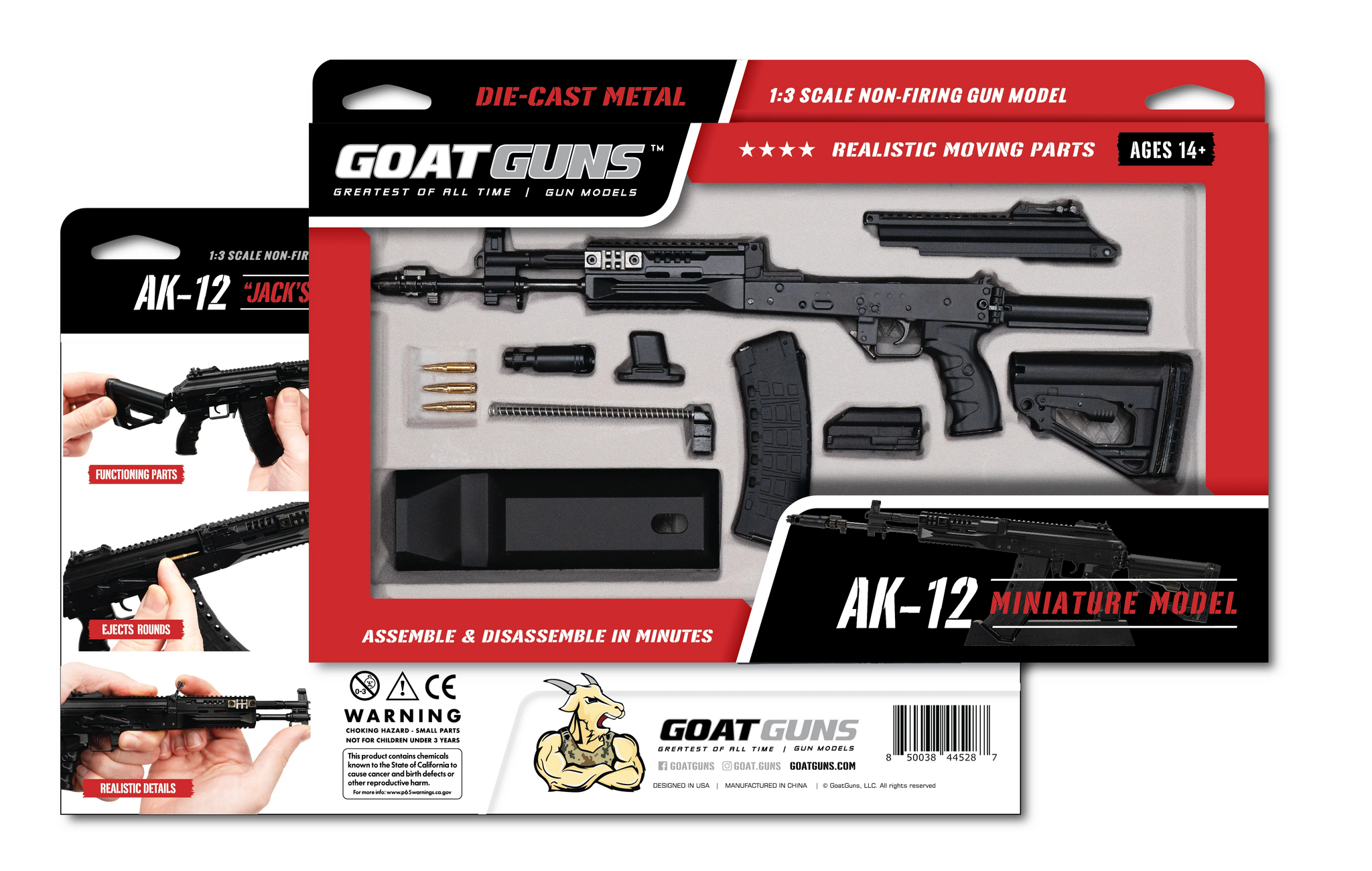 GoatGuns - AK12 Model - Svart