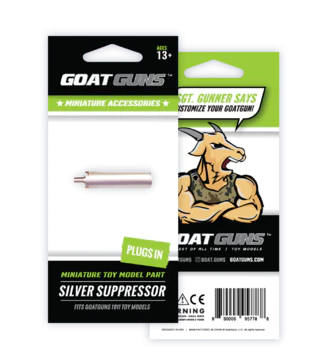 GoatGuns - Mini Suppressor - Silver