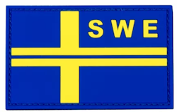 SWE PVC Flagga - Thin blue line