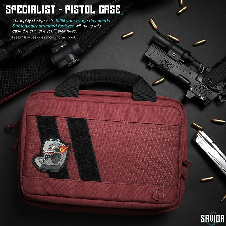 Savior Equipment - Specialist Double Pistol Case - Röd