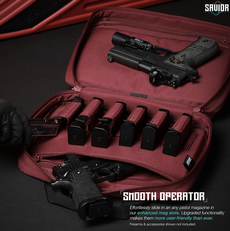 Savior Equipment - Specialist Double Pistol Case - Röd