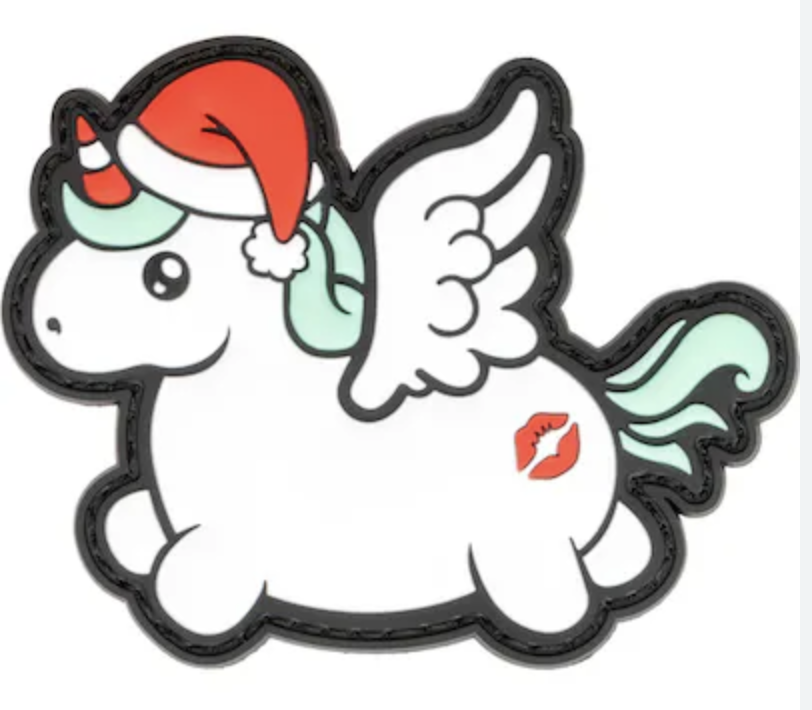 Christmas unicorn - Pvc - Patch