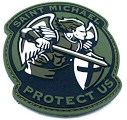 Saint Michael - Pvc - Green -Patch