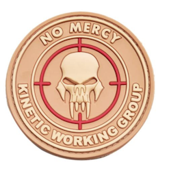 No mercy - kinetic working group - Pvc - Patch - Tan
